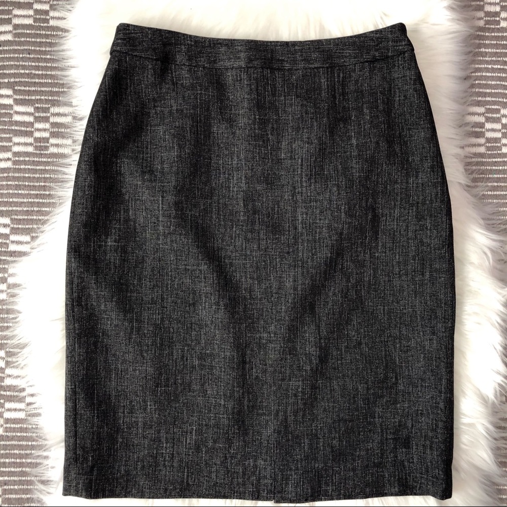 Nine & Co. Suit Pencil Straight Midi Grey Skirt 4
